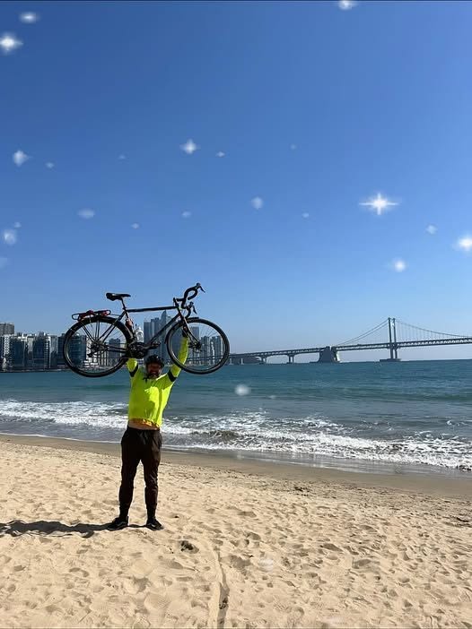 My victory photo when I reached Busan from Seoul